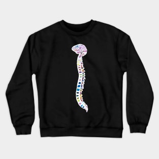 Funfetti Brain and Spine (Dark Pattern) Crewneck Sweatshirt